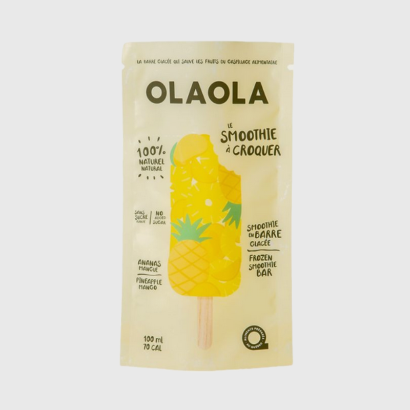 OLAOLA - Le smoothie à croquer - Ananas - Mangue