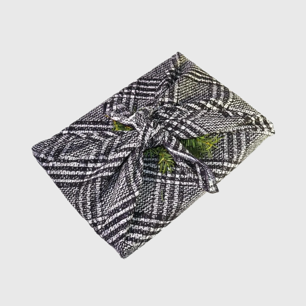 Emballage cadeau Furoshiki - moyen Givre