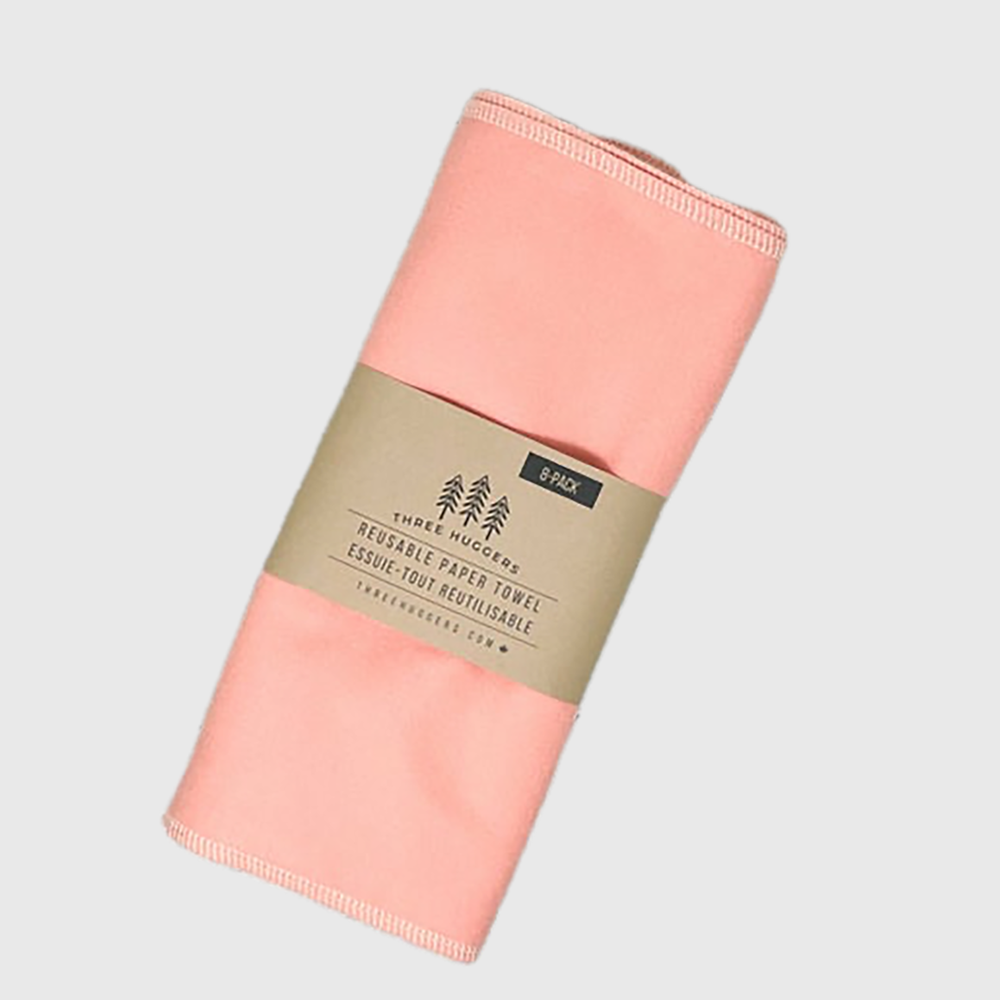 Essuie-tout réutilisables biologiques - Coral