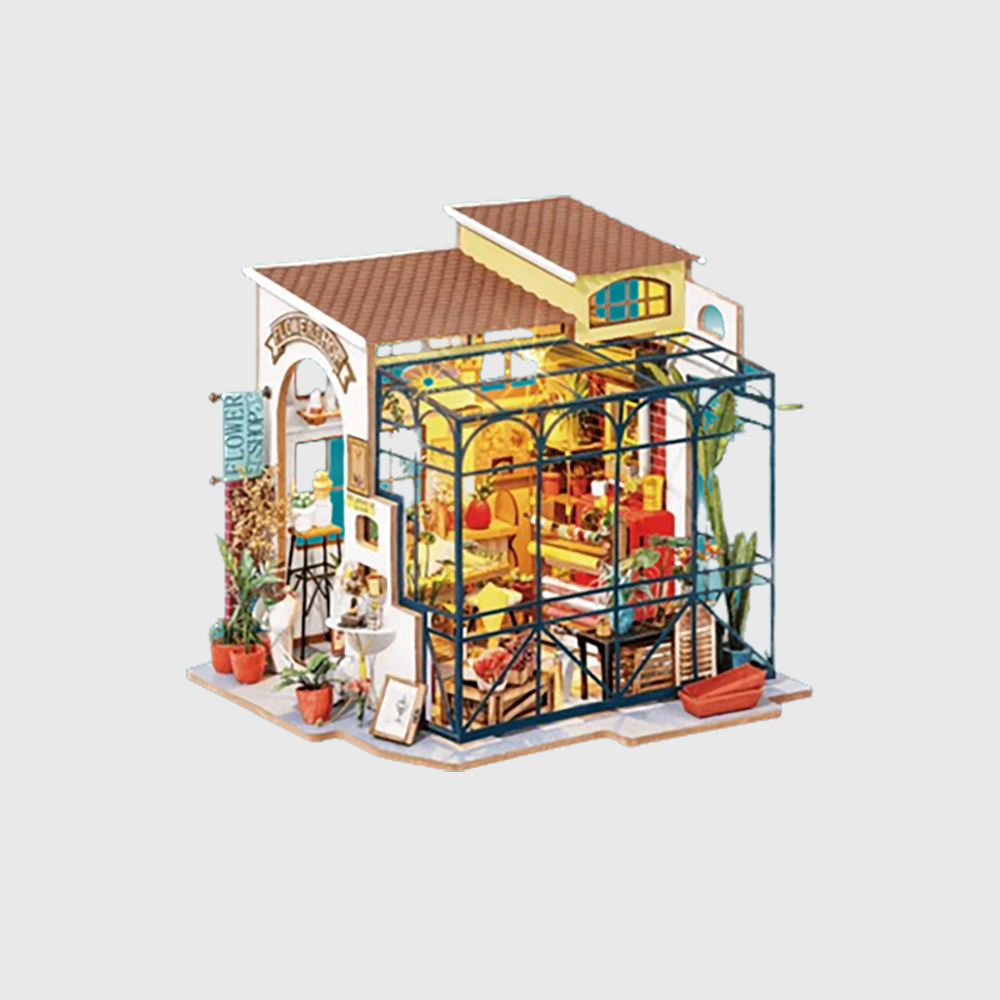 Kit de maison miniature à faire soi-même : Emily's flower shop