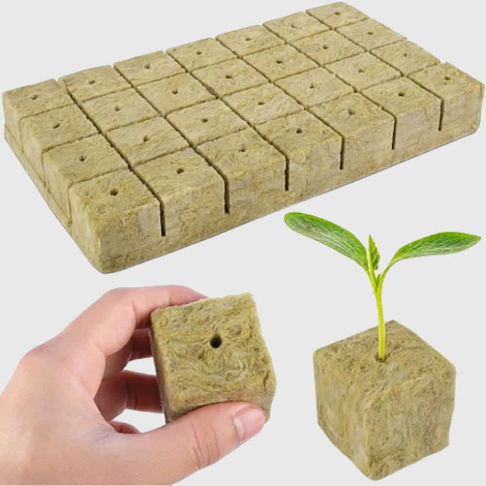 Rock wool cubes