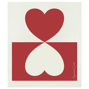 Swedish Hearts Tea Towel