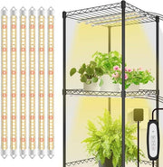 EASY GROW, 4000K Full Spectrum LED Grow Lights, 6pcs