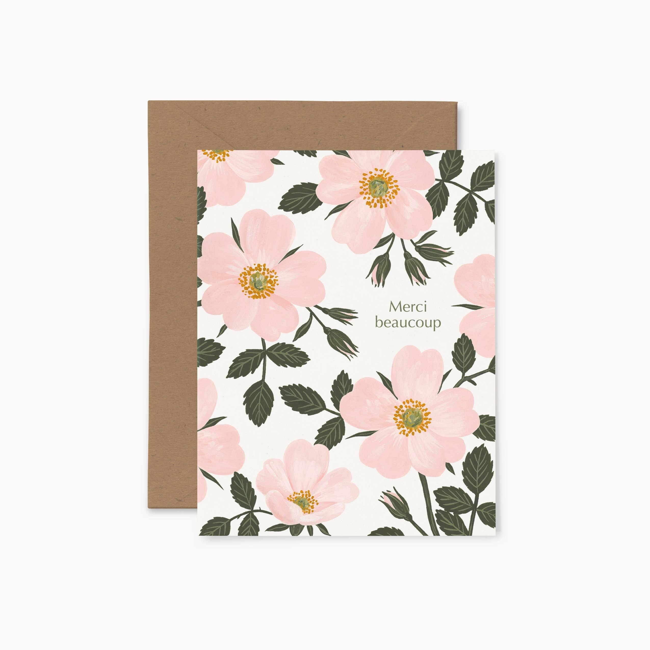 Roses "Merci beaucoup" | Carte de voeux