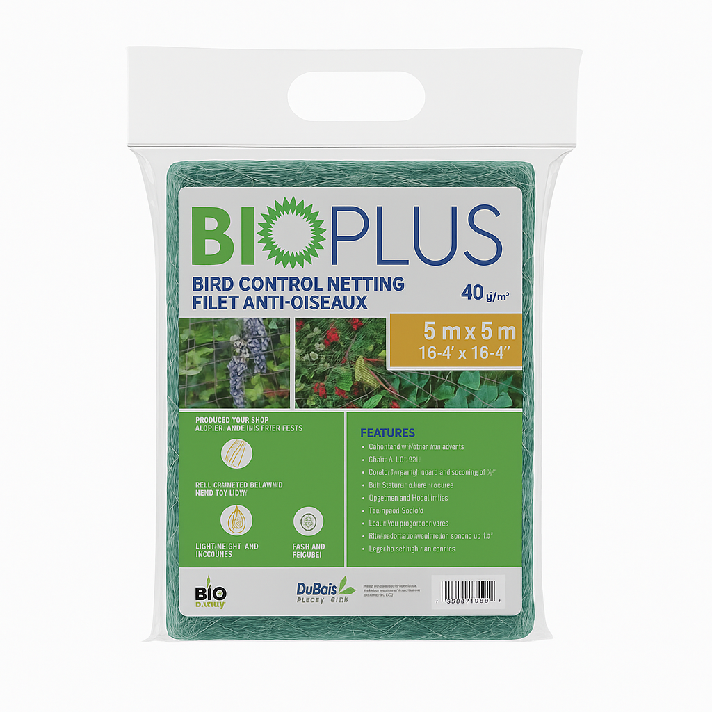 Filet anti-oiseaux Bio Plus vert 40g (5mx5m)