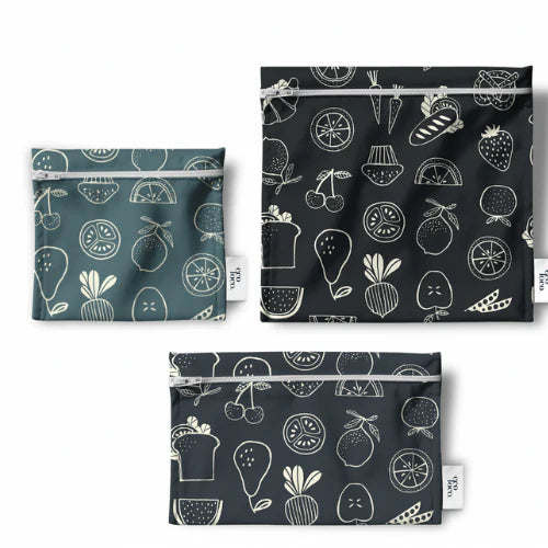 Trio sacs à lunch réutilisables