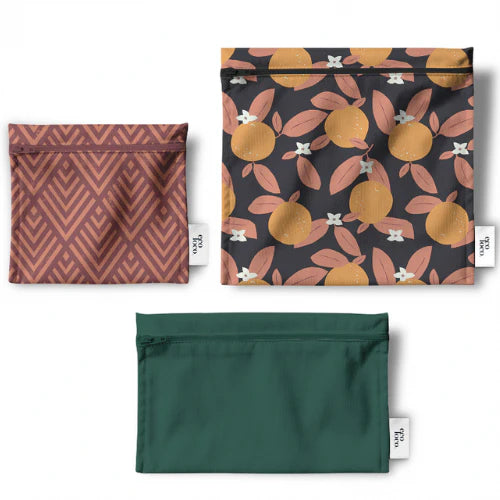 Trio sacs à lunch réutilisables