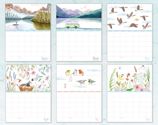 Calendrier non daté - Hobeika Art