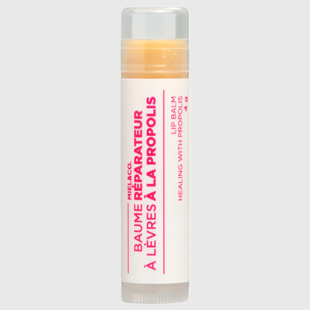 Honey and propolis lip balm