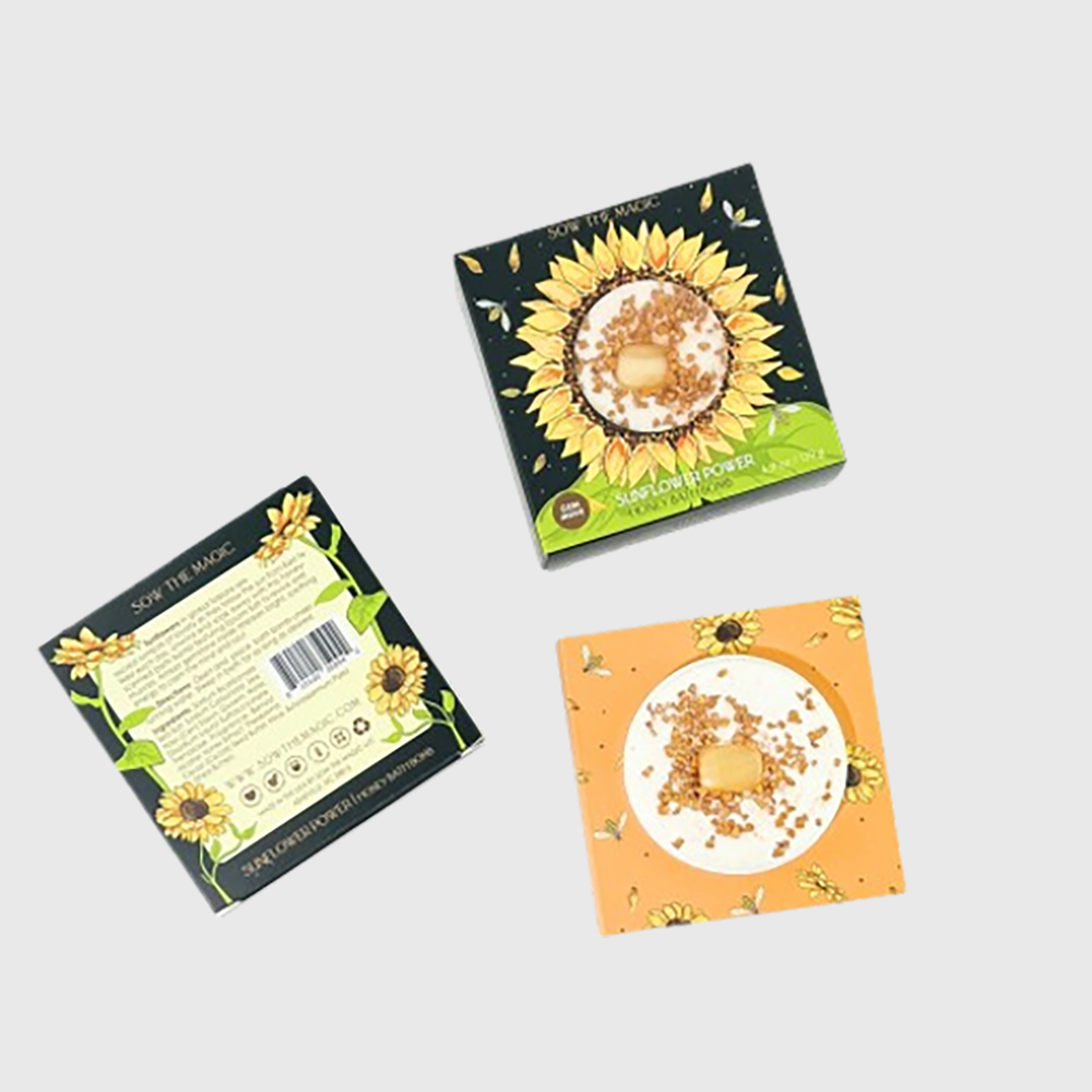 Sunflower Power Honey Bath Bomb with Amber