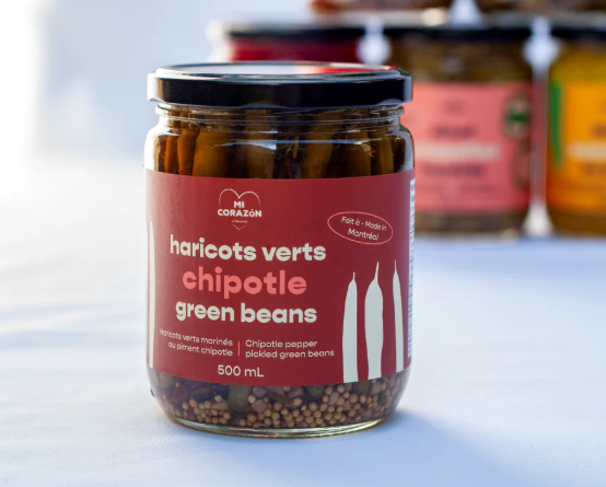 Haricots verts au chipotle- 350 mL - Mi Corazon
