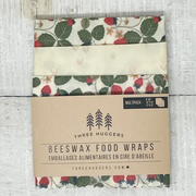 Emballage en cire d'abeille, emballage multiple - Fraises - Three Huggers