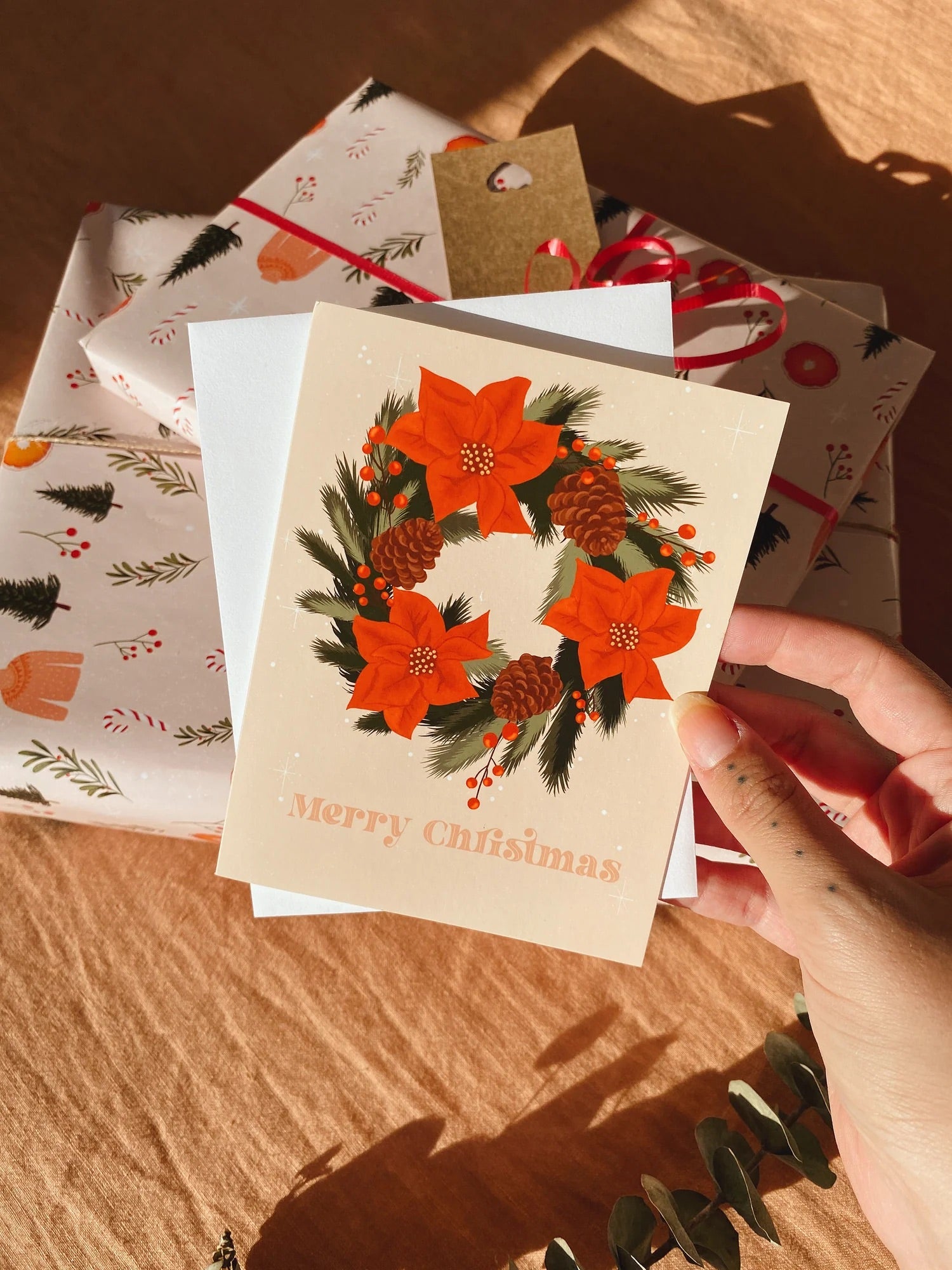 Christmas Wreath Greeting Card