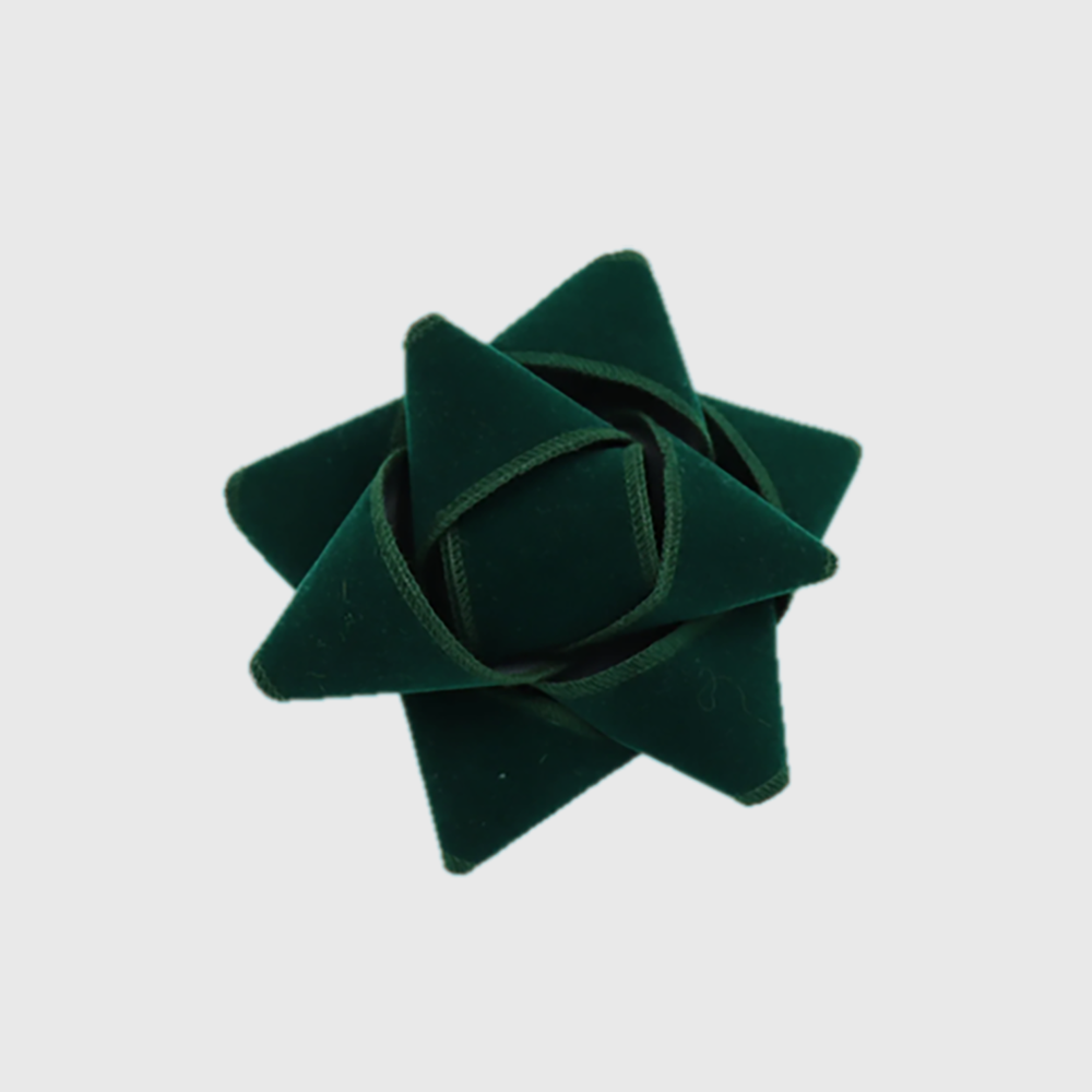Reusable Gift Bag with Clip - Velvet Green