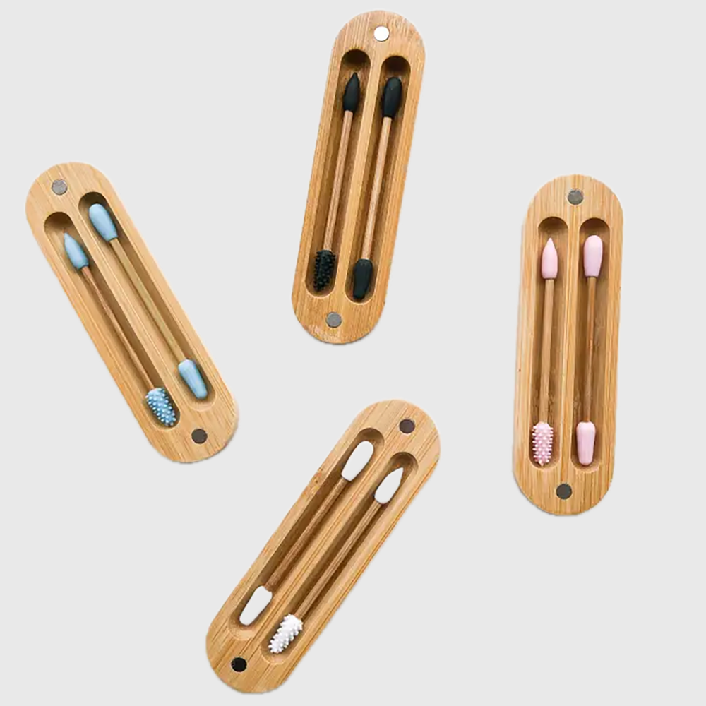 Reusable bamboo cotton swabs