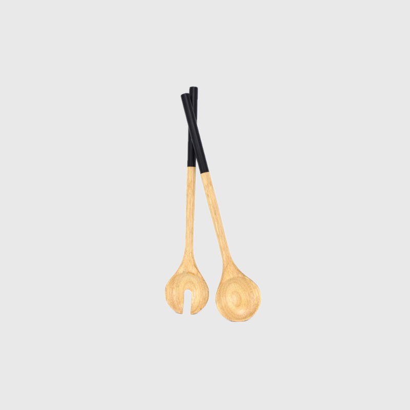 Wooden salad servers
