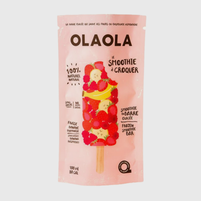 OLAOLA - The crunchy smoothie - Strawberry - Banana - Raspberry