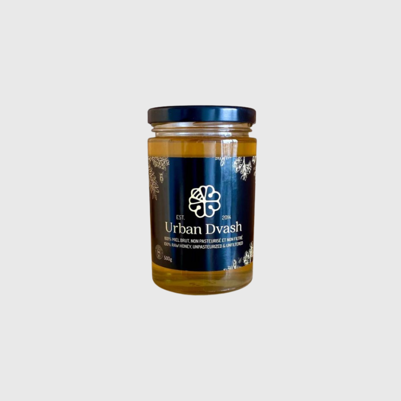 Raw honey with pieces of comb 500g