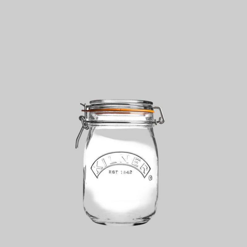 Kilner Bocal à clip 1 L - Round Clip top jar