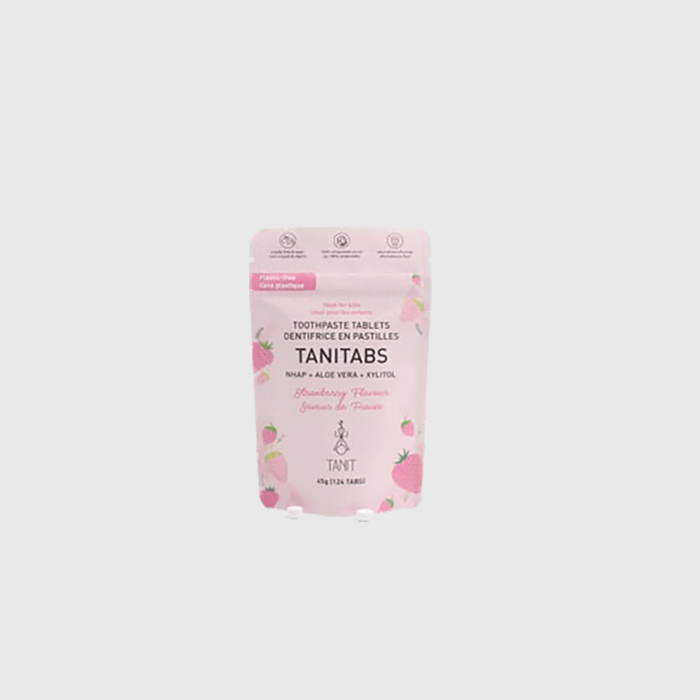 Strawberry Toothpaste Tablets - Compostable Refill - 62 Tablets