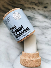 Crystal Deodorant Stick, dans un emballage en liège zéro déchet | Déodorant en liège