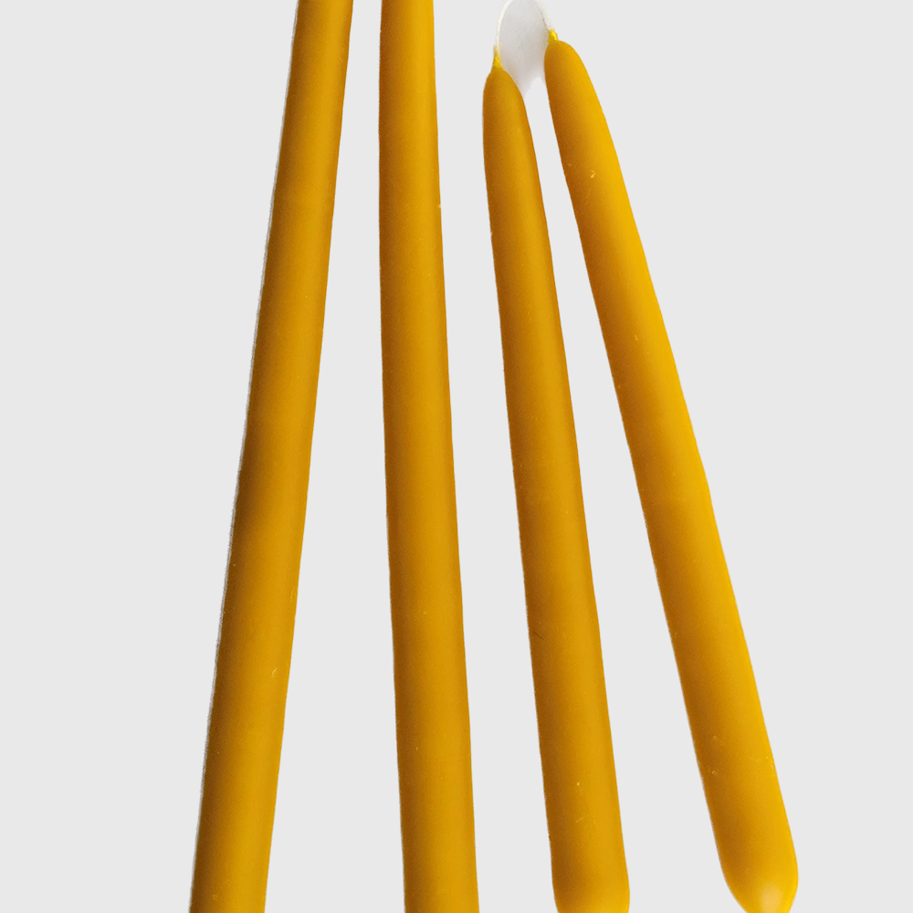 12-inch beeswax candle duo