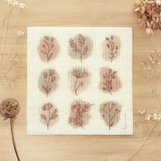 Chiffon éponge suédois - Botanique -Eco beige