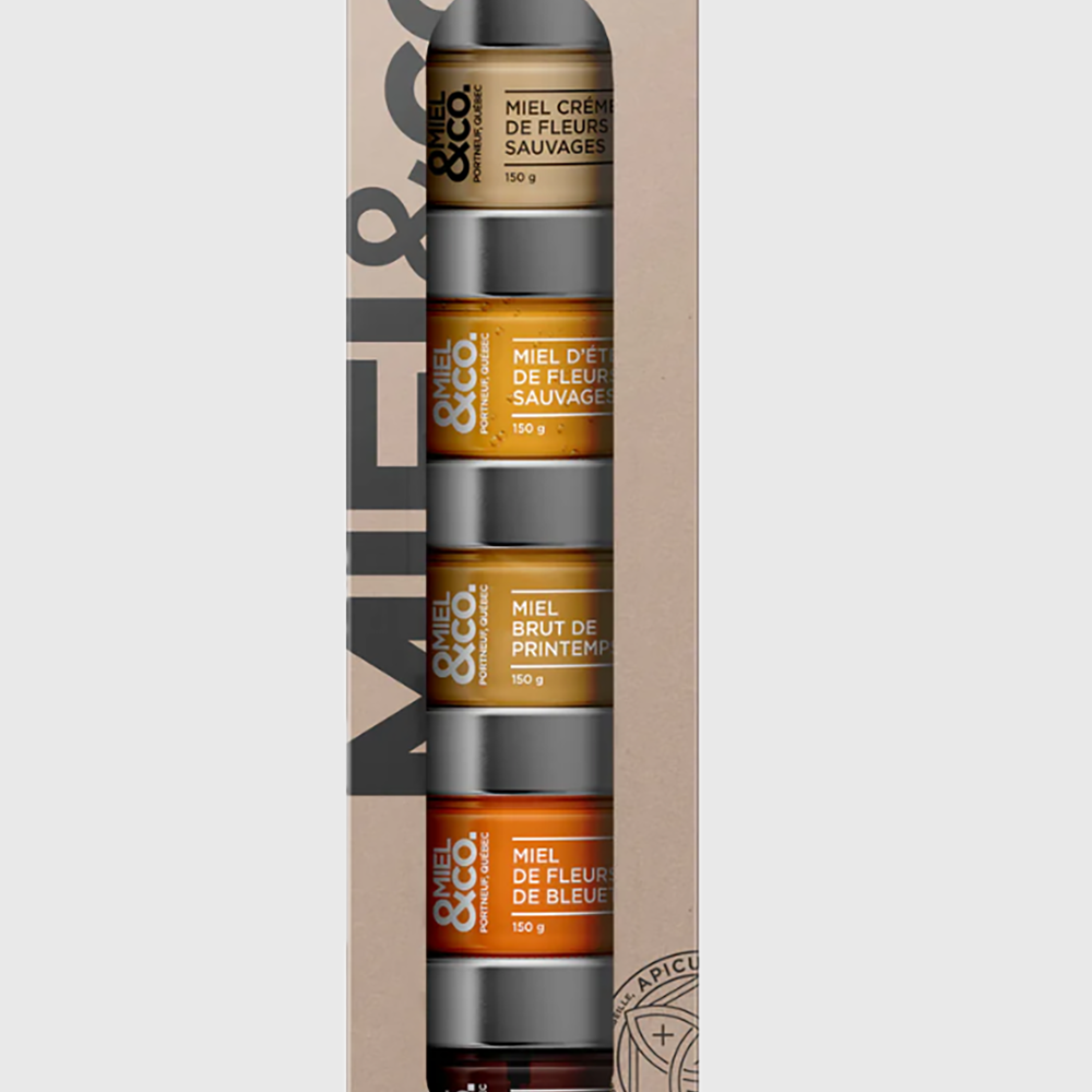 Rainbow Set of Quebec Honeys - Gift Box