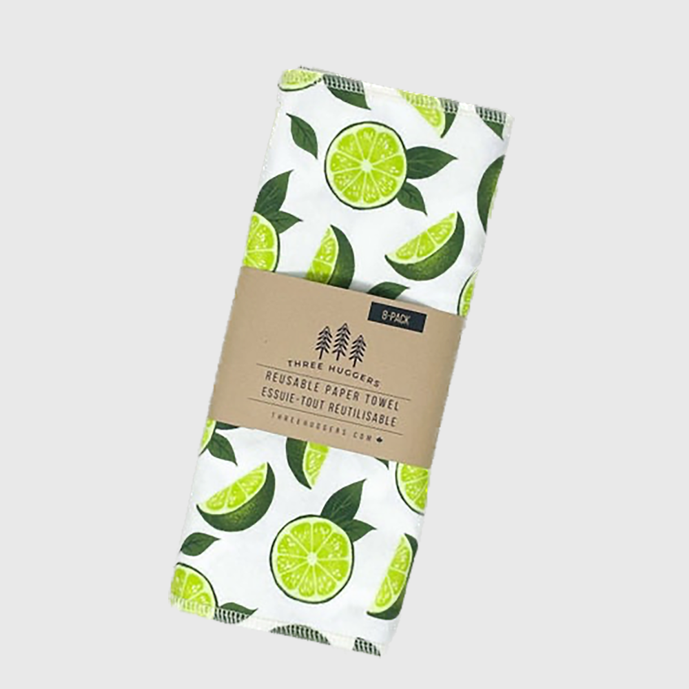 Reusable Paper Towels - Limes