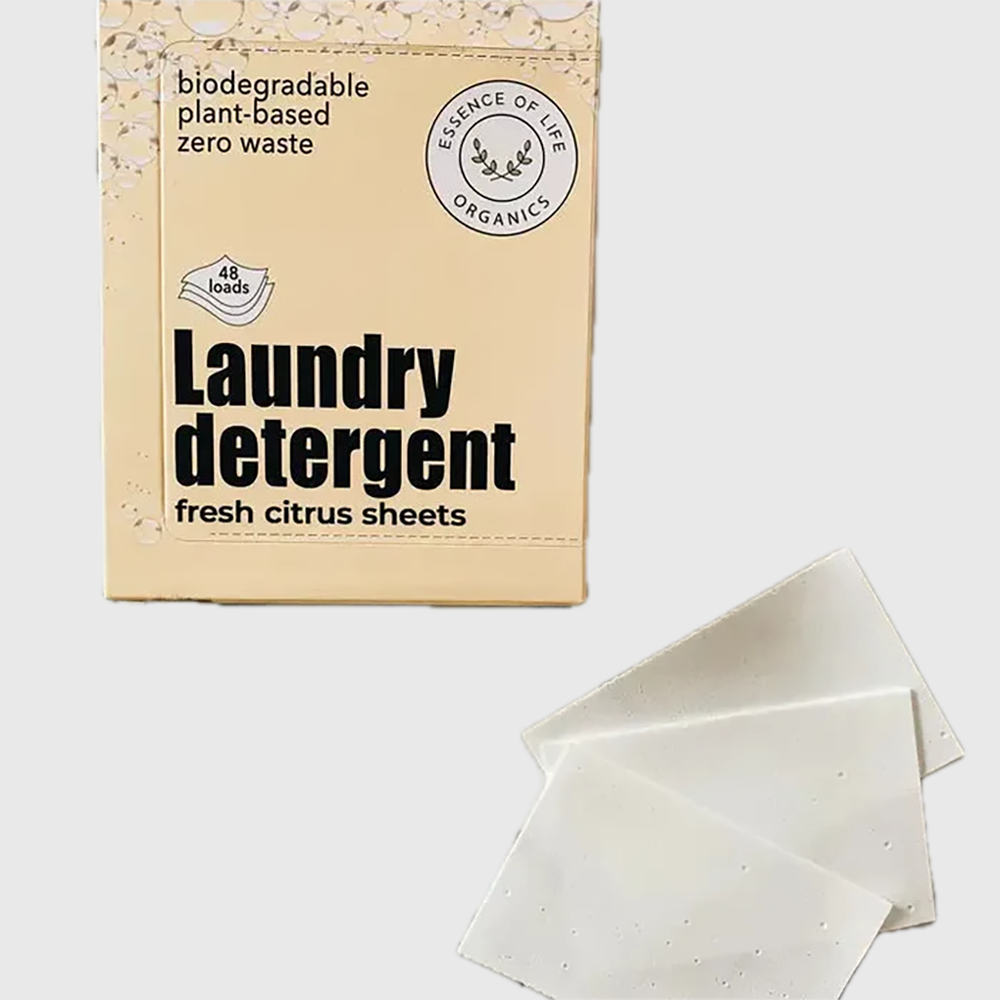 Zero Waste Laundry Detergent Sheets, Fresh Citrus