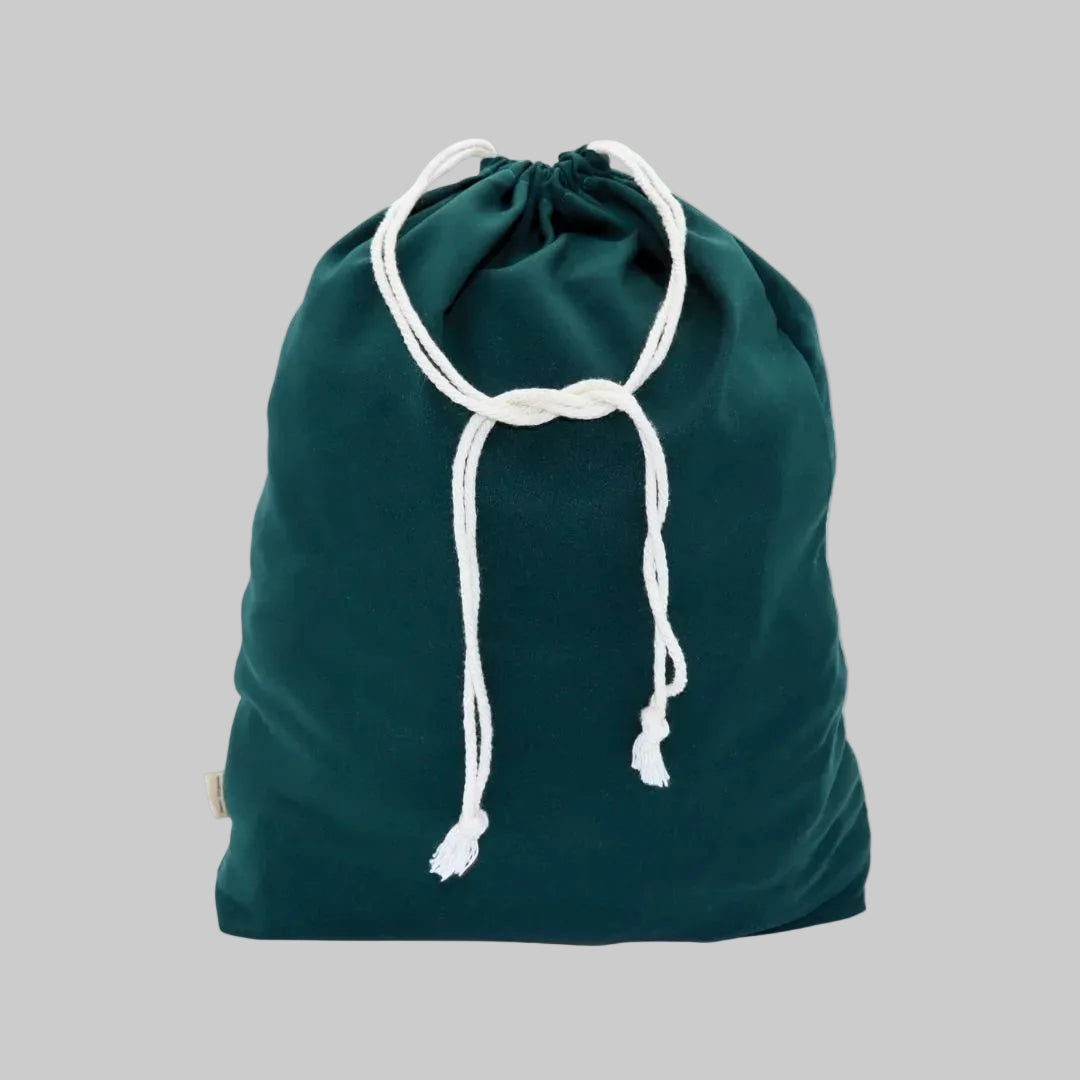 Sac Cadeau - Next Chance- velours vert forêt