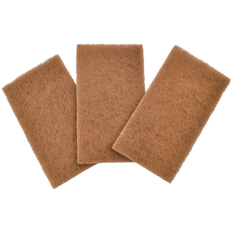 Set of 3 walnut sponges/scouring pads