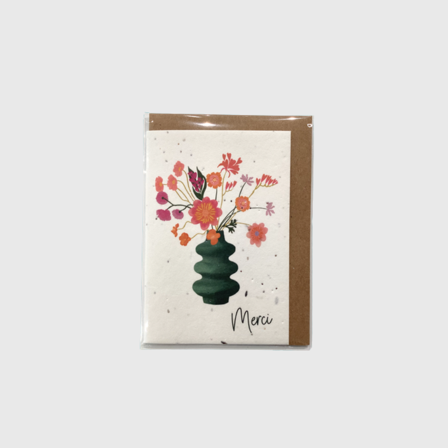 Carte ensemencée - Lili Graffitti - Merci