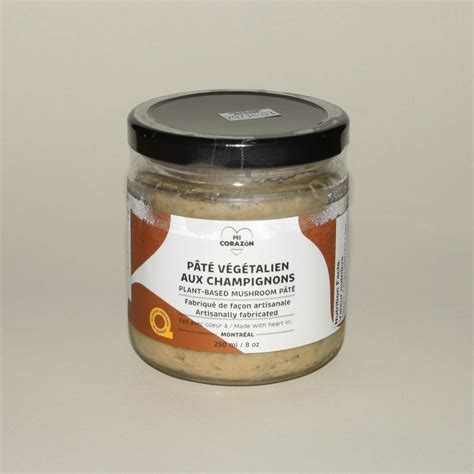 Pâté végétalien aux champignons - 250 mL