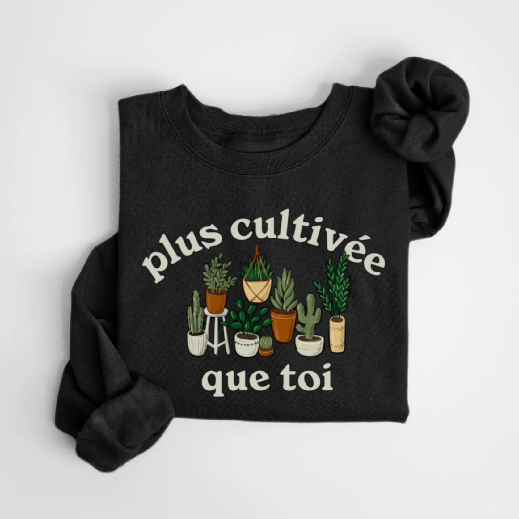 Plus cultivé que toi - noir