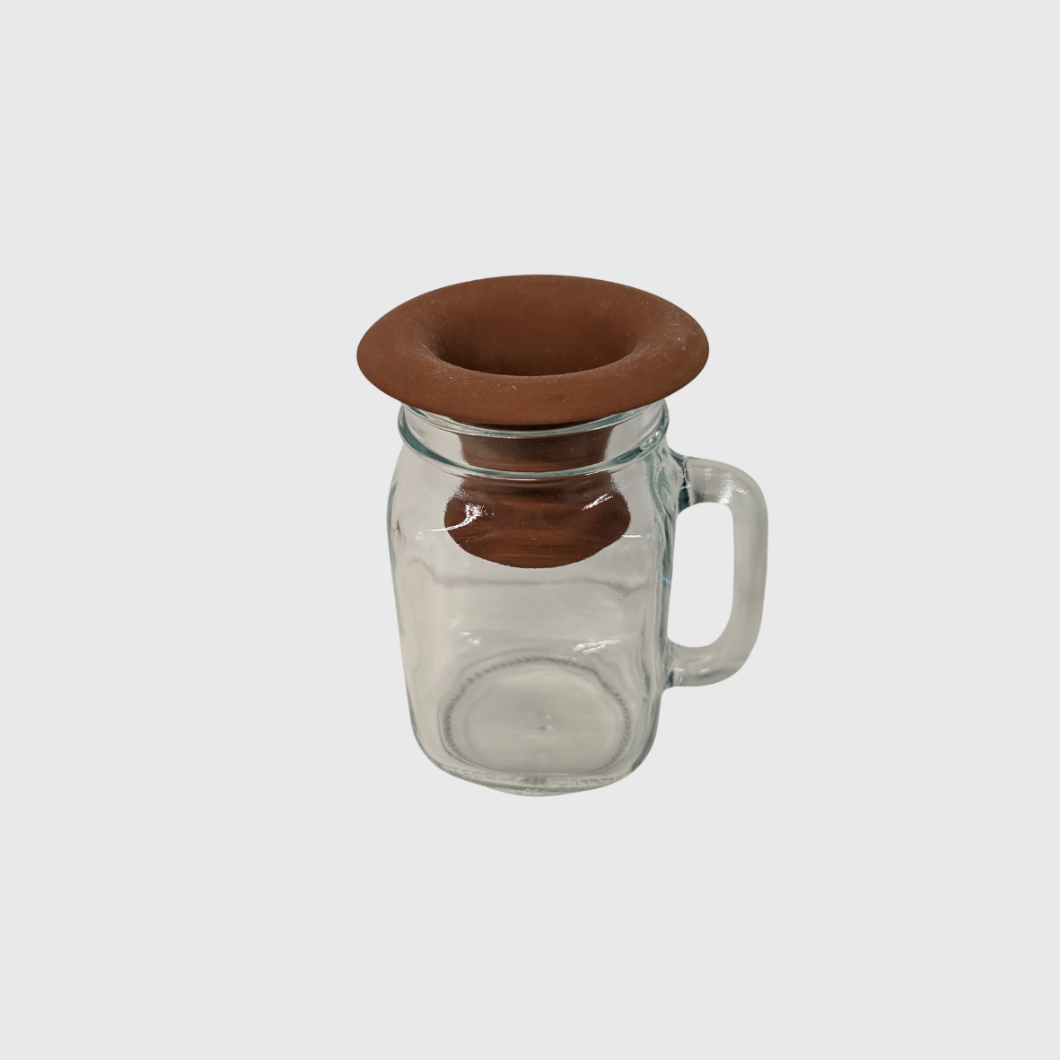 Propagateur en terre cuite avec pot mason - Terracotta regrower with mason jar