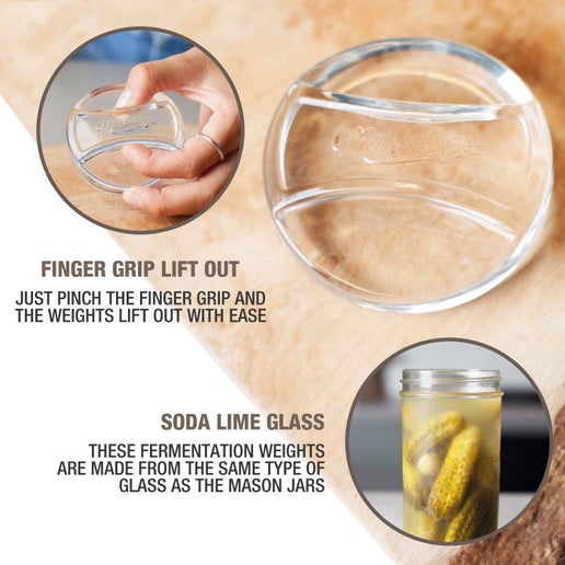 Glass Fermentation Weight Pickle: Regular Mouth