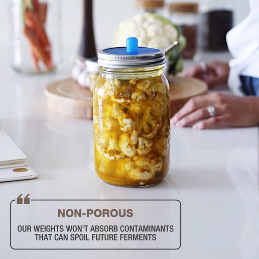 Glass Fermentation Weight Pickle: Regular Mouth