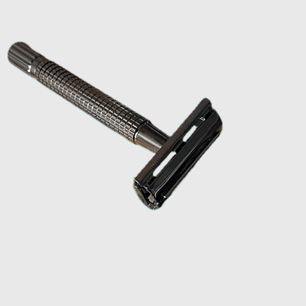 Black reusable razor