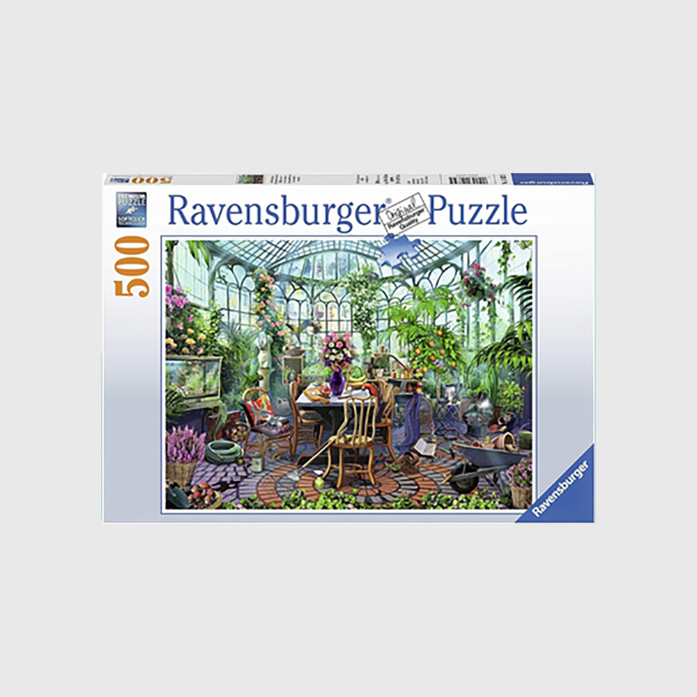 Ravensburger Puzzle for Adults - Morning in the Greenhouse 500p greenhouse mornings