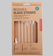 Pailles en verre transparents - Kikkerland