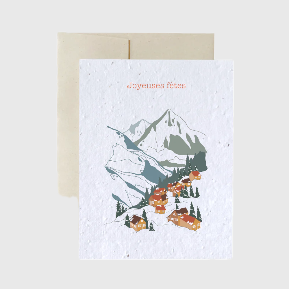 Seeded Greeting Card - Cabin $9.00