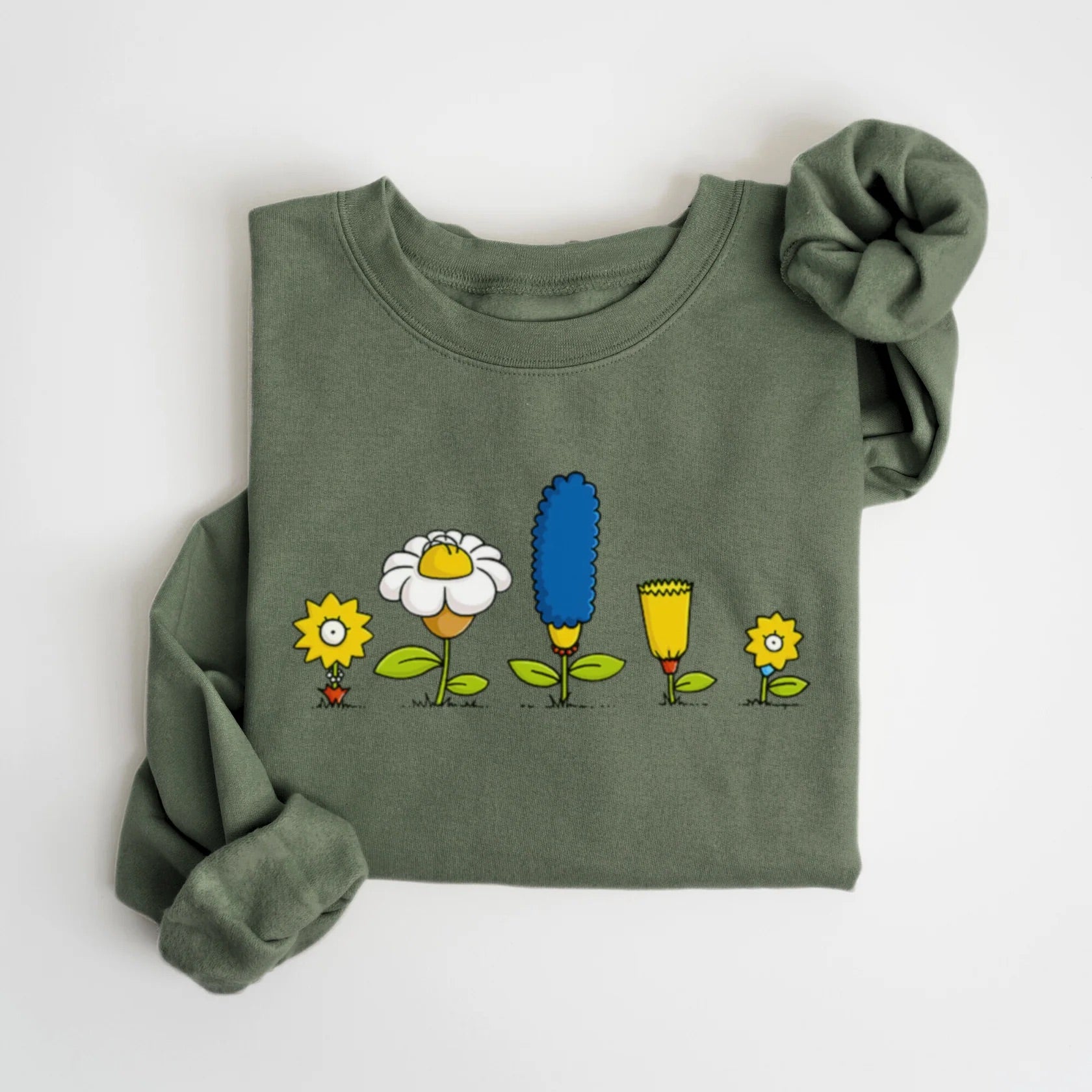Les simpson en fleurs - vert