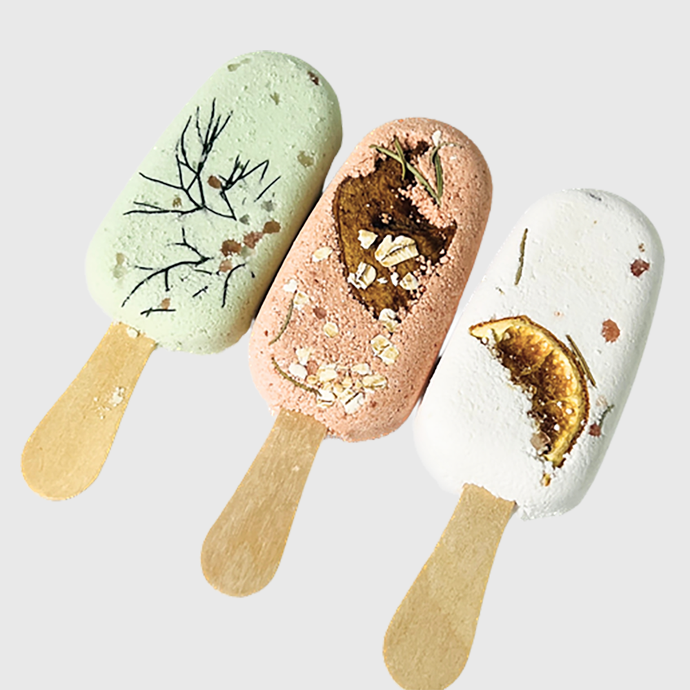 Botanical Clay Bath Soothers with Dried Fruit and Epsom Salt
