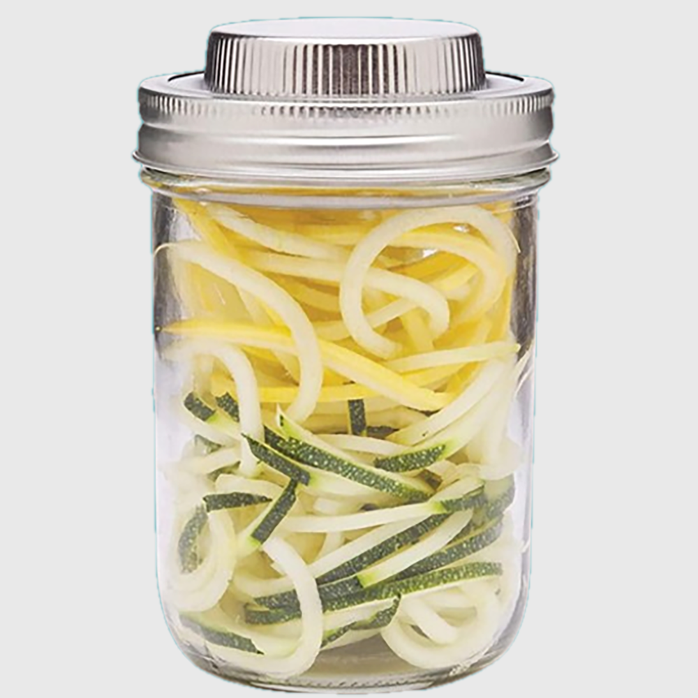 Spiral slicer for reusable jar