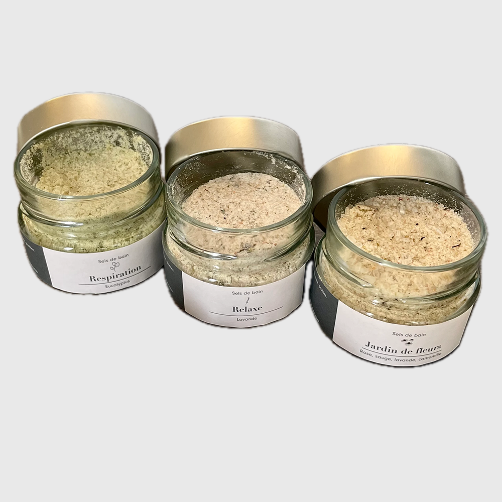 Bath salt trio (sea salt) - Vegan
