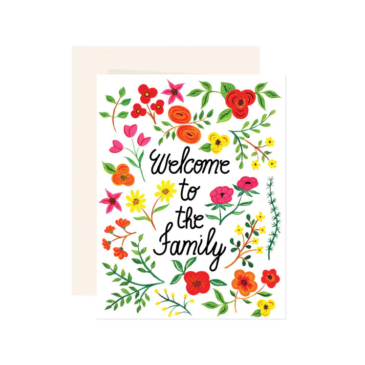 Carte de souhaits- Welcome to the family - Paige & Willow