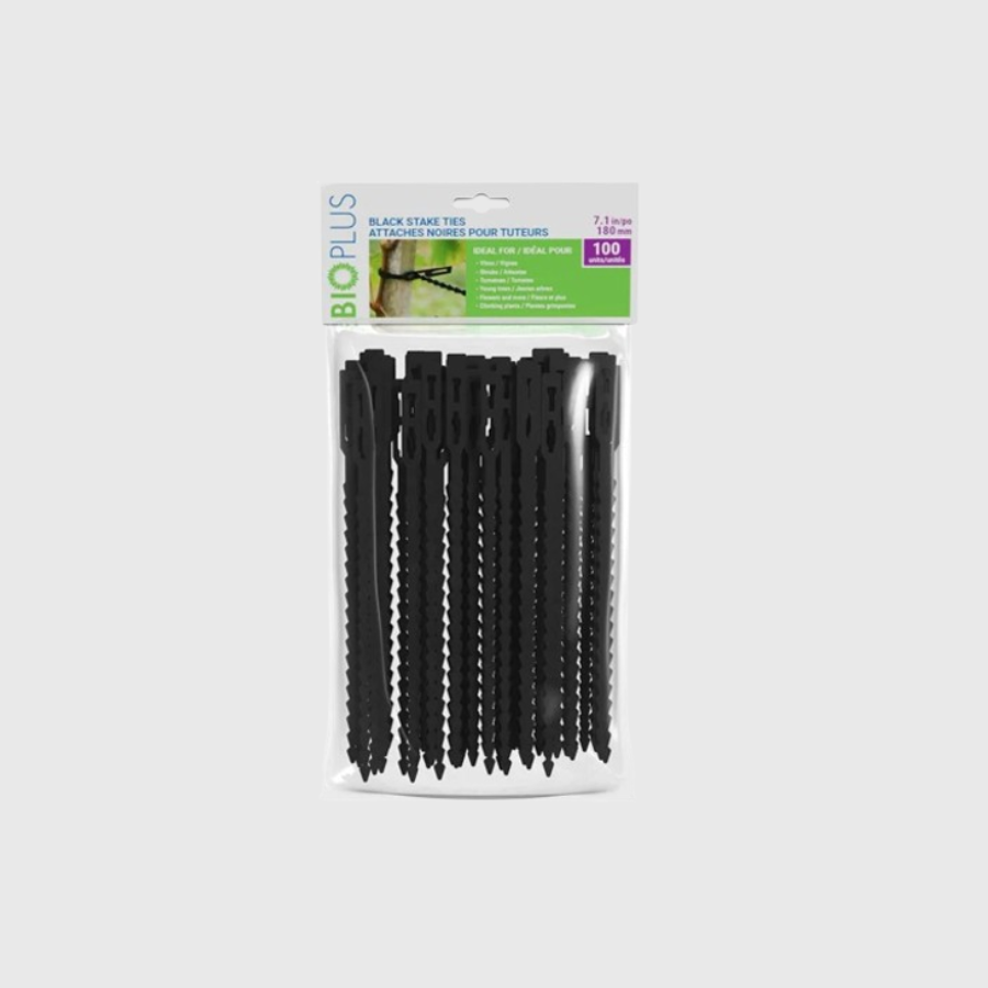 Attaches noires Bio Plus pour tuteurs