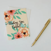 Carte de vœux - Wishing you comfort - Paige and Willow
