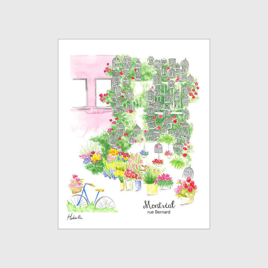 Carte postale - Hobeika Art - rue bernard